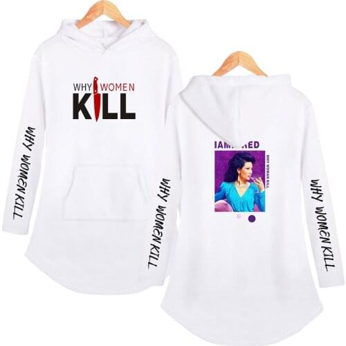 Deadly woman 2019 Women Streetwear Tie Collar Sweatshirt Hoodies Solid Women Pullover Sweatsuit harajuku