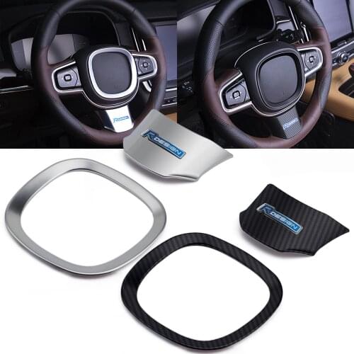 2pcs Metal Car Accessories R Dsign Logo Decals Car Steering Wheel Covers Stickers For VOLVO XC40 XC60 XC90 V60 V90 C40 S60 S90