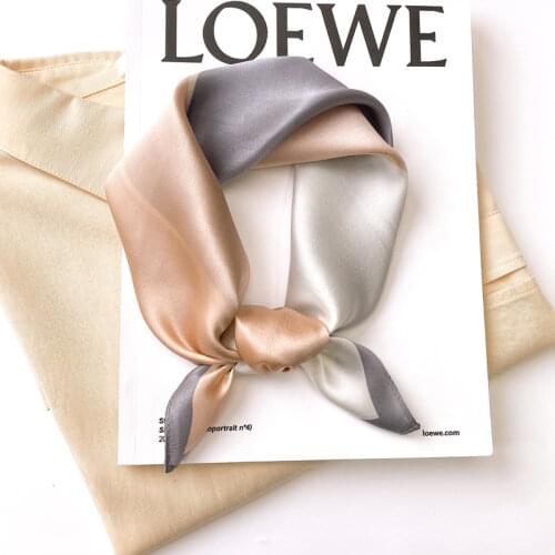 2021 plaid brand women scarf summer 100% silk scarves shawls lady wraps soft pashimina female Echarpe beach stole bandana