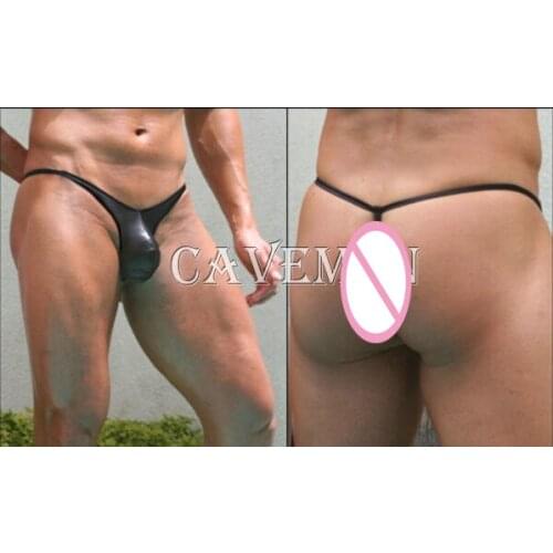 Elastic force Leatherwear and Furs T-back * 2066 *sexy men lingerie T-Back Thong G-String T pants Brief Underwear free shipping