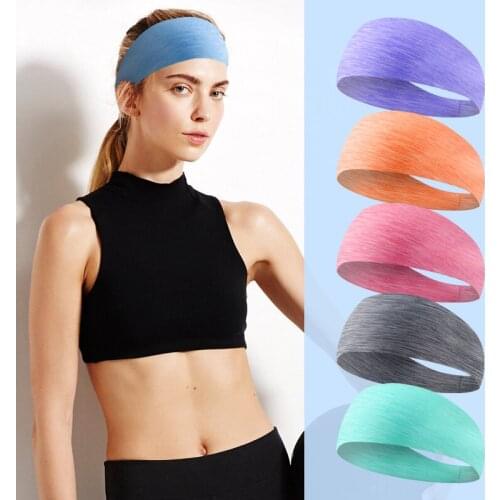 Elastic Fabric Woman Sports Antiperspirant Headband Breathable Snood Sweat Absorbing Hairlace Apply To Running Fitness Yoga