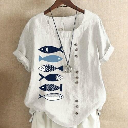 GOOHOJIO Linen Blouses