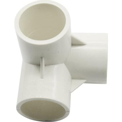 HOT-PVC 3-Way Tee Inner Diameter 20mm Tee Pipe Connectors Garden PVC Water Pipe Joint Agriculture Tools 20 Pcs