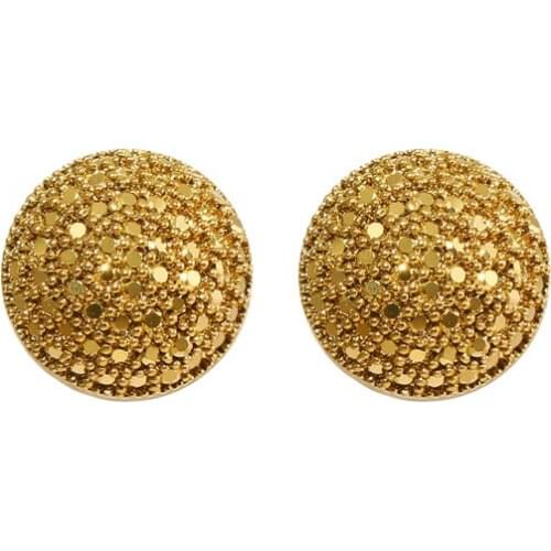 Bettyue Classical Round Shape Earring Gold Color Elegant Jewelry For Women Banquet Fashion Dress-Up Fancy Gift