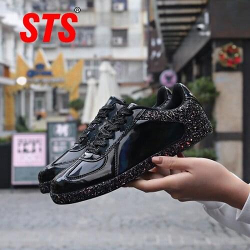 STS Women Shoes Lady Sneakers 2020 New Shoes Woman Sneakers Sequin Cloth Zapatilla Mujer Girls Femms Casual Lady Summer Shoes
