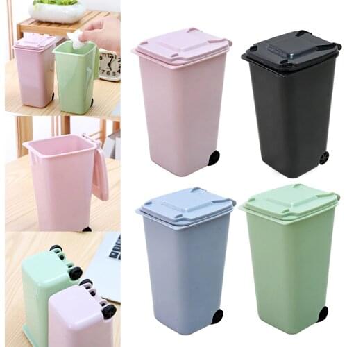 Mini Small Waste Bin Desktop Garbage Basket Table Home Office Trash Can Cleaning Storage Container for Home Cleaning