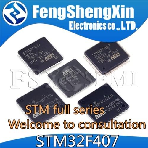10pcs STM32F407ZGT6 STM32F407ZET6 STM32F407ZET7 STM32F407VGT6 STM32F407VET6 STM32F407IGT6 QFP100 QFP144 QFP176 IC chips