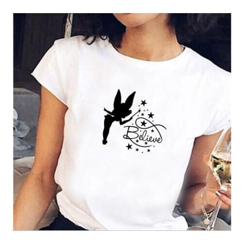 Believe Harajuku Fashion Clothing T-Shirt Start Tumblr Printed Cotton Tee Stylish Cotton Funny Aesthetic Tops quote art t shirts