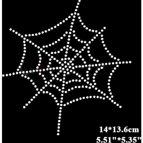 Spider net sticker transfers design iron on transfer patches hot fix rhinestone transfer motifs fixing rhinestones