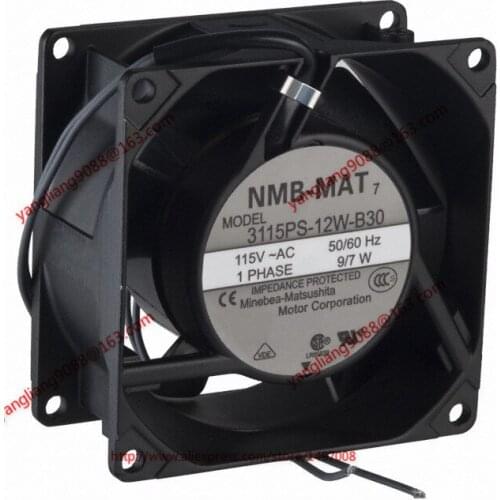 NMB-MAT 3115PS-12W-B30 DC 115V 9/7W 80x80x38mm Server Cooling Fan