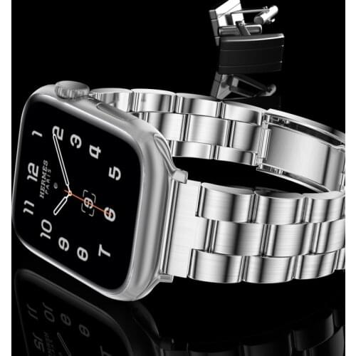 Band For Apple Watch 5 6 SE 44mm 40mm Stainless Steel Watchband Bracelet Strap For Apple Watch 3 Band 38mm 42mm Accessories