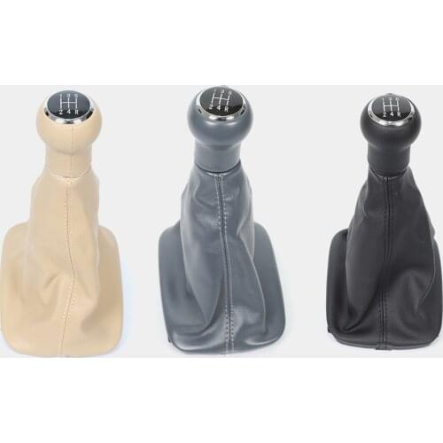 Gear shift knob for Audi shift handle C5 A6 shift handball dust cover and shift lever in three colors of black and gray