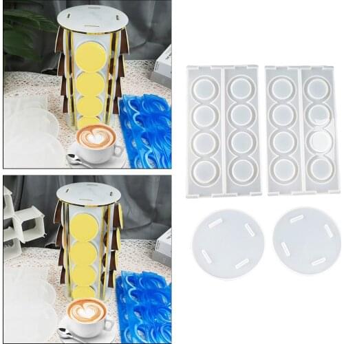 Silicone Resin Casting Mold 3D Coffee Capsule Rack Display Stand Storage Bracket Racks Making DIY Molds Moulds