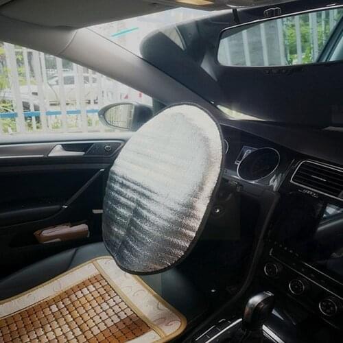 Sun Visor Car Aluminum Foil Thickening Accessories Protective Car Cover Wheel Reflection Steering Foldable Visor Sun G0D1
