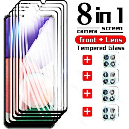 Tempered Glass for Samsung Galaxy A22 A42 A32 A52 A72 A82 5g Screen Protector Camera Lens Film for Samsung A12 A02s 4g Glass