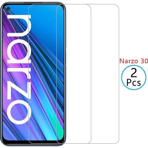 Protective tempered glass for realme narzo 30 5g screen protector on realmi narzo30 6.5 safety film realmy reame realm relme 9h