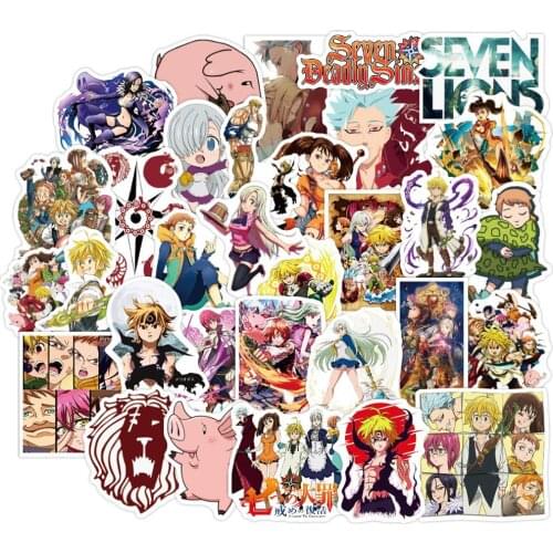 100PCS Japanese Anime Seven Deadly Sins Stickers For Luggage DIY Guitar Laptop Skateboard Kids Toys Decals Graffiti Sticker F3