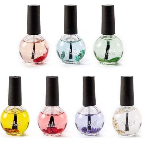 15/5ml Nail Nutrition Oil Pen Nail Edge Care Oil Anti-barb Moisturizing Dried Flowers Hydrating Art Polish Revitalizer Oil TSLM2