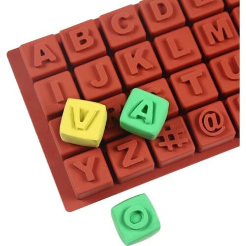 26 Big English Alphabets Letters Shape DIY Jelly Ice Silicone Mold Cake Decorating Fondant Chocolate Moulds Handmade Baking Tool