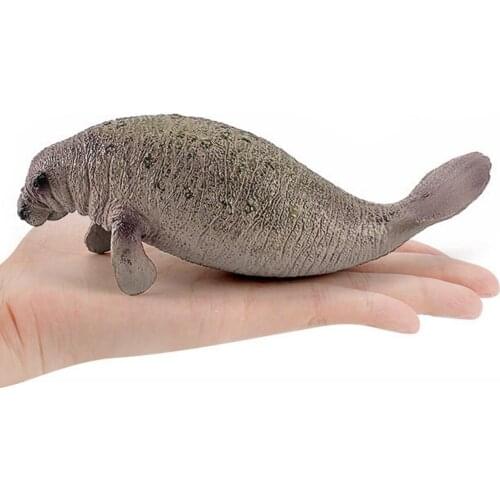 3pcs Simulation Animals Solid Figure Manatee Sea Cow Mermaid Educational Toy Plastic Wildlife SeaLife Animals Marine Kids Gift