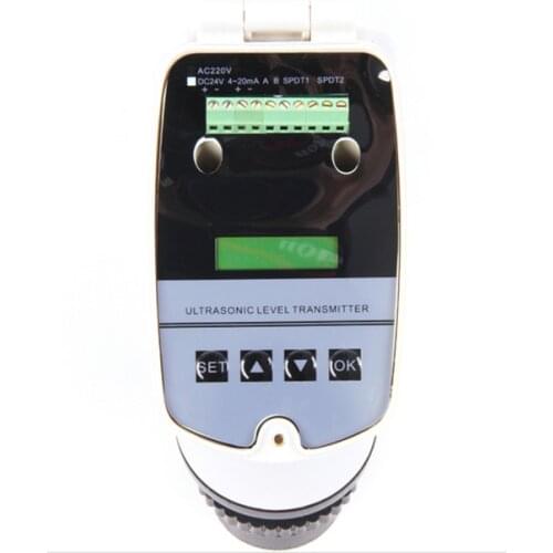 4-20MA integrated ultrasonic level meter / ultrasonic level transmitter / 0-15M ultrasonic water level gauge DC24V liquid sensor