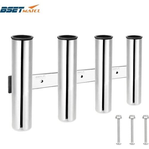 4 Tubes Link stainless steel 316 fishing rod holder fishing rod rack socket for marine fishing box kayak boat yacht