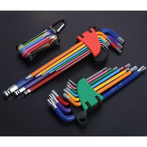 9PCS Hex Wrench Set Screwdriver Universal Allen Key 1.5mm-10mm L Type Hexagon Flat Ball Spanner Metric Hand Tools