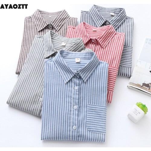 Блузки в полоску AYAOZTT China At AliExpress