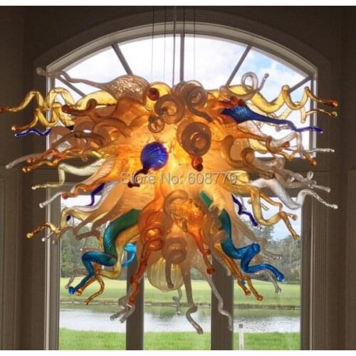 Free Shipping Stylish Home Lamp Modern Hand Blown Art Glass Chandelier