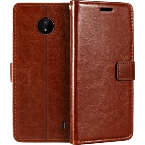 Case For Nokia C20 Wallet Premium PU Leather Magnetic Flip Case Cover With Card Holder And Kickstand For Nokia C20