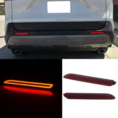 CITALL Rear Bumper Reflectors Fog Brake Tail Light Turn Signal Lamp Fit for Toyota RAV4 Avalon Lexus RC350 GX470 RX300 IS-F
