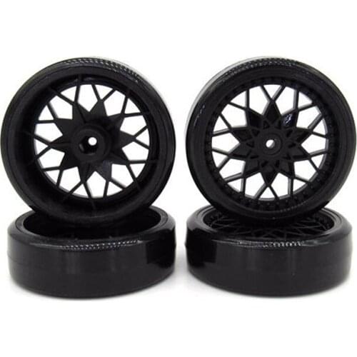 For WPL D12 RC Car Upgrade Parts 4pcs Plastic Modified Drift Tires Racing Car Tires Accessories