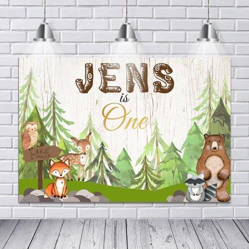 Newborn Baby Shower Wild Animal Birthday Backdrop Photo Background Jungle Party Photography Background For Photo Studio