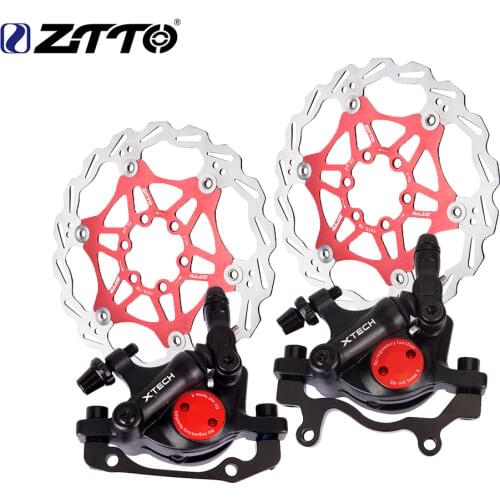 ZTTO MTB Road Bike Line Pulling Hydraulic Disc Brake Caliper Front Rear Mountain Bicycle Oil Disc Brake E-BIKE Brake Rotor 160MM