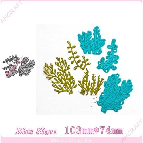 3pcs Marine seaweed Metal Cutting Dies for diy Scrapbooking Photo Album Decorative Embossing PaperCard Crafts Die2020