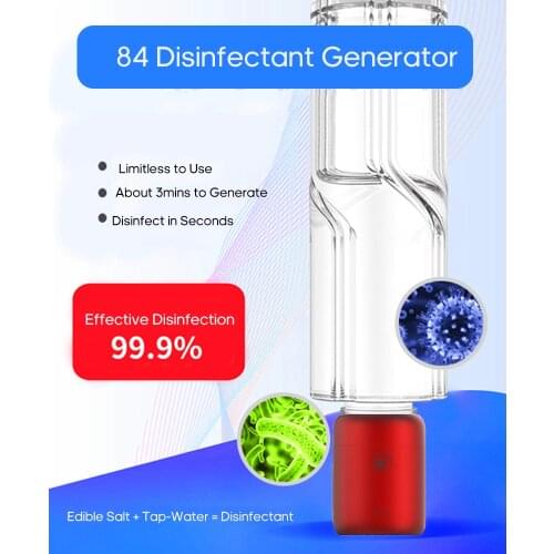 Mini Dis-infectant Generator Home Use Ste-rilizing Water Maker So-dium Hypo-chlorite Making Machine USB Dis-infectant Generator