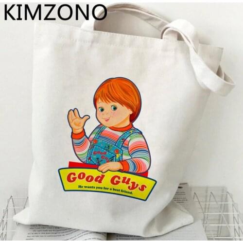 Chucky shopping bag shopping tote bolsas de tela jute bag recycle bag reusable bag sac cabas jute sac toile