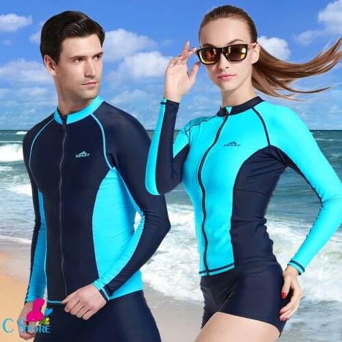 Mens UV Sun Protection Long Sleeve Rash Guard Wetsuit Top Swimwear Solid Men Competitive Shirt Swim Suit Tops Kitesurf