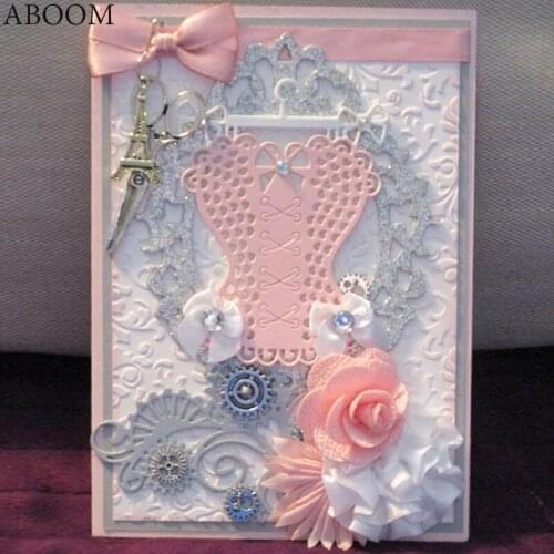ABOOM New Women Clothes Metal Cutting Dies Stencils For DIY Scrapbooking Photo Album Embossing Paper Cards Decorative Crafts Die