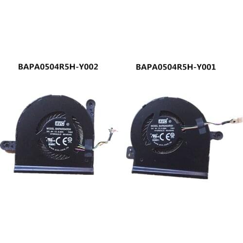 New original Laptop/Notebook CPU Cooling Fan For AVC BAPA0504R5H-Y001 BAPA0504R5H-Y002 5V 0.50A 4pin