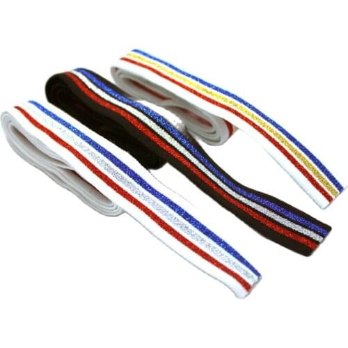 New style 2 CM Gold and silver wide high quality durable pants skirt belt / sewing clothing accessories / elastic band rubber