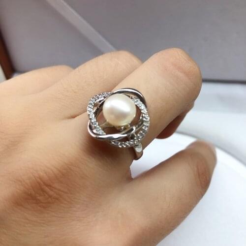 New Style Ring Mountings Base Findings Settings Adjustable Ring Jewelry Parts Fittings Party Accessories for Pearl Beads Stones
