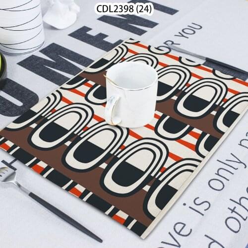 Parallel Printed Napkin Cloth Household Table Decoration Table Mat Untersetzer Towel Tea Towel Coaster 42*32 Servilletas Tela