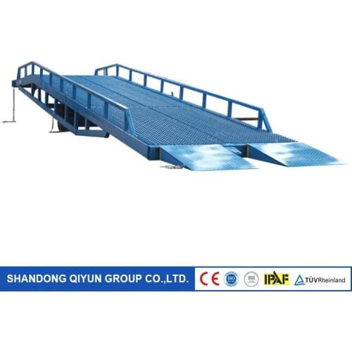 Qiyun CE IS0 Chinese Manufacturer mobile Mini Dock Leveler Hydraulic Small Loading Ramps