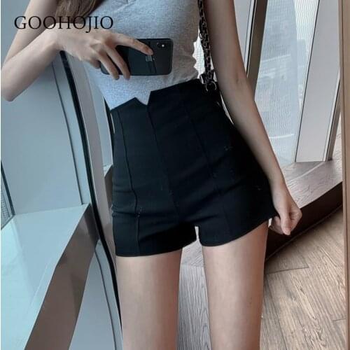 Shorts Women Embroidery Elasticity Lovely Girls Korean Style Sweet Students Harajuku Black Simple Oversize Trousers Female