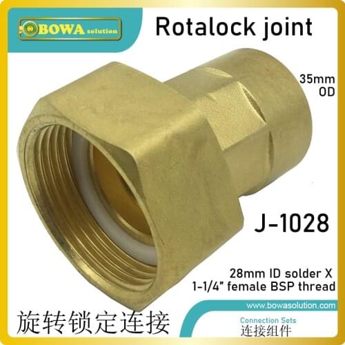 BSP thread rotalock joint is great design for PHE refrigerant connections, easy to connect, maintain (cleaning) and replace