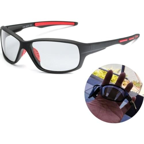 Fashion Men Polarized Photochromic Sunglasses Cycling Driving Shade Glasses Male Square Outdoor Sports Sunglasses For Men