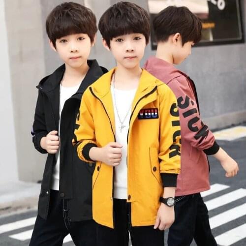 2-11 Years Spring Autumn Boys Windbreaker Coats 2021 New Fashion Hoodies Sweatshirt For Kids Children Birthday Present Outerwear