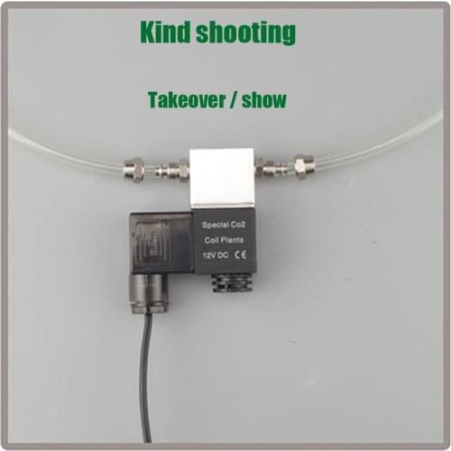 High quality W21.8 1.6W 110V-220V CO2 magnetic solenoid valve regulator low temperature CO2 aquarium fish tank solenoid valve