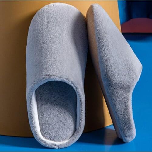 Women Slippers Indoor Bedroom Slippers Suede Warm Shoes Women Winter Slippers For Women Mute Ladies Flats Couple Shoes Men Shoes